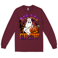 Burgundy Boo Boo Crew Nurse Long Sleeve Tee - LillyAllenDesigns