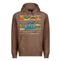 Chestnut He is risen tumbler Easter Day Premium Hoodie - HowdyJamesFarm