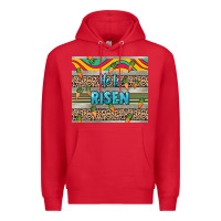 Red He is risen tumbler Easter Day Premium Hoodie - HowdyJamesFarm