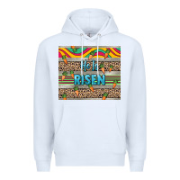 White He is risen tumbler Easter Day Premium Hoodie - HowdyJamesFarm