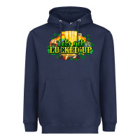 Navy St. Patrick's Day American Football Heavyweight Hoodie - HowdyJamesFarm