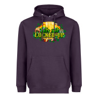 Plum St. Patrick's Day American Football Heavyweight Hoodie - HowdyJamesFarm