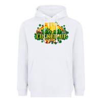 White St. Patrick's Day American Football Heavyweight Hoodie - HowdyJamesFarm