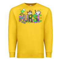 Lemon mardi gras nurse Premium Sweatshirt - OliviaCreatesArt