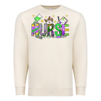 Sandshell mardi gras nurse Premium Sweatshirt - OliviaCreatesArt