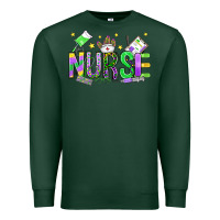 Sports Green mardi gras nurse Premium Sweatshirt - OliviaCreatesArt