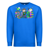 True Royal mardi gras nurse Premium Sweatshirt - OliviaCreatesArt