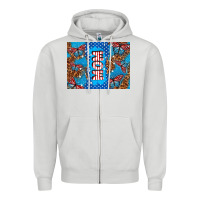 Dove Grey American mom Zipper Hoodie - TumblerDesignByShophia