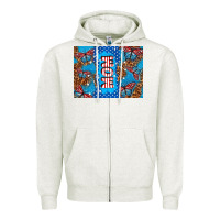 Oatmeal Heather American mom Zipper Hoodie - TumblerDesignByShophia