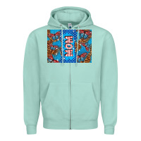 Seafoam American mom Zipper Hoodie - TumblerDesignByShophia