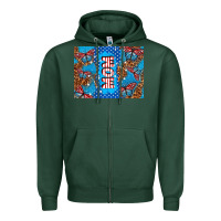 Sports Green American mom Zipper Hoodie - TumblerDesignByShophia