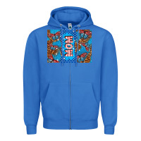 True Royal American mom Zipper Hoodie - TumblerDesignByShophia