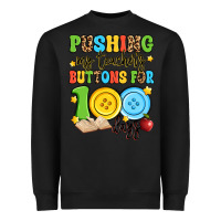 Black pushing my teacher's buttons for 100 days Heavyweight Sweatshirt - Artiststas
