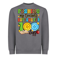 Pushing My Teacher's Buttons For 100 Days Heavyweight Sweatshirt | Teevron