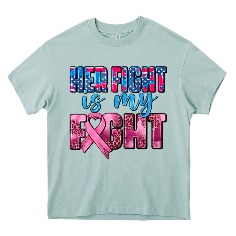 Her Fight Is My Fight Heavy Core Tee by AdoDesignShop | Teevron