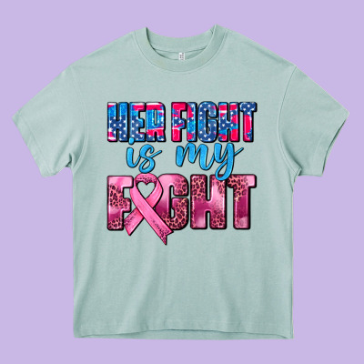 Her Fight Is My Fight Heavy Core Tee Designed By Adodesignshop