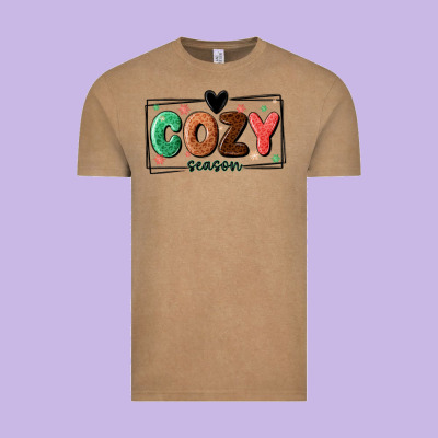 Cozy Season Vintage Tee Designed By Maliassmallbusiness
