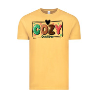 Vintage Mustard cozy season Vintage Tee - MaliasSmallBusiness