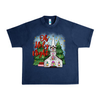 Navy christmas church oh holy night Urban Heavy Tee - MaliasSmallBusiness