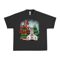 Pigment Black christmas church oh holy night Urban Heavy Tee - MaliasSmallBusiness