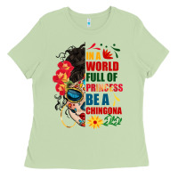 Matcha in a world full of princess be a chingona Ladies Tee - BundleAndBundleShop
