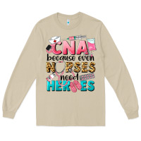 Mushroom Western CNA Because Nurses Need Heroes Long Sleeve Tee - LillyAllenDesigns