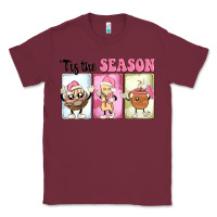 Burgundy Christmas tis the season Classic Tee - MaliasSmallBusiness