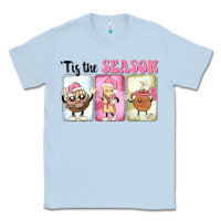 Dusty Blue Christmas tis the season Classic Tee - MaliasSmallBusiness