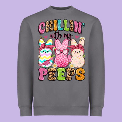 Chillin' With My Peeps Heavyweight Sweatshirt Designed By Artiststas