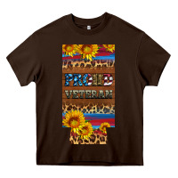 Chocolate Brown proud veteran 12 oz slim can cooler Heavy Core Tee - Artiststas