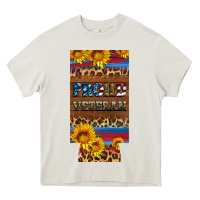 Cream proud veteran 12 oz slim can cooler Heavy Core Tee - Artiststas