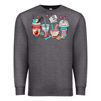 Charcoal Heather teacher coffee cups Premium Sweatshirt - OliviaCreatesArt
