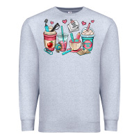 Heather Grey teacher coffee cups Premium Sweatshirt - OliviaCreatesArt