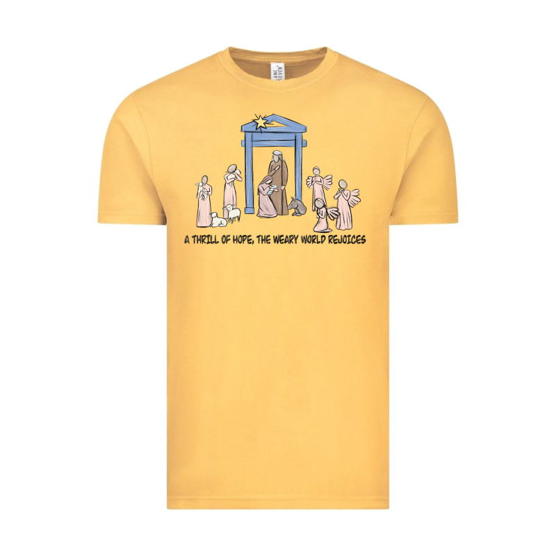 A Thrill Of Hope Nativity Vintage Tee by MaliasSmallBusiness | Teevron