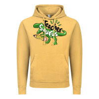 Vintage Mustard teacher saurus Vintage Hoodie - MaliasSmallBusiness