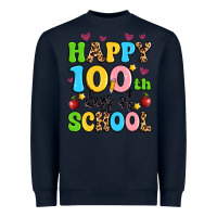 Navy happy 100 th days of school Heavyweight Sweatshirt - Artiststas