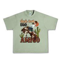 Oil Green check your ego amigo rodeo cowboy Urban Heavy Tee - MaliasSmallBusiness