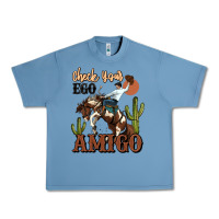 Pebble Blue check your ego amigo rodeo cowboy Urban Heavy Tee - MaliasSmallBusiness