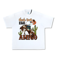 White check your ego amigo rodeo cowboy Urban Heavy Tee - MaliasSmallBusiness