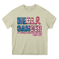 Mossy heal cancer with cancer ribbon Heavy Core Tee - AdoDesignShop