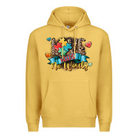 Antique Gold Love needs no words Premium Hoodie - CowGirlArtShop