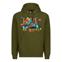Army Green Love needs no words Premium Hoodie - CowGirlArtShop