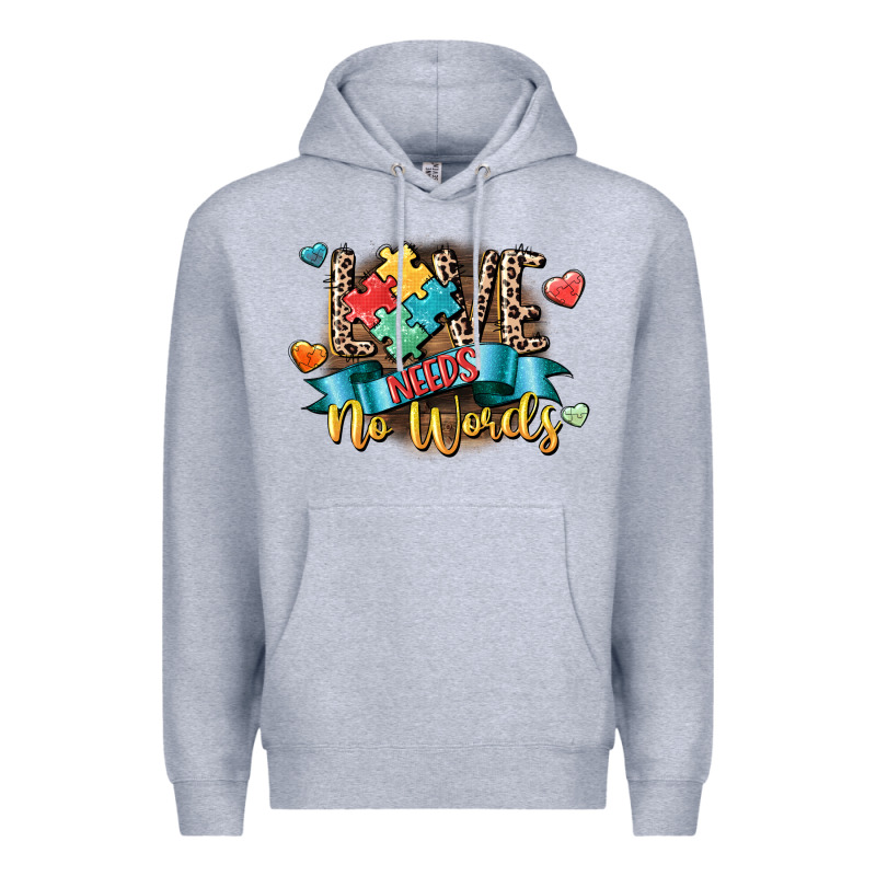 Love Needs No Words Premium Hoodie by CowGirlArtShop | Teevron