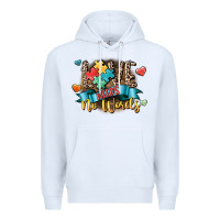 White Love needs no words Premium Hoodie - CowGirlArtShop