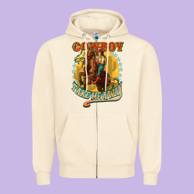 Busy Doing Cowgirl Shit Zipper Hoodie Designed By Howdyjamesfarm
