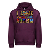 Mauve Wine i love someone with autism Urban Hoodie - LillyAllenDesigns