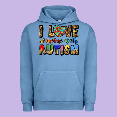 I Love Someone With Autism Urban Hoodie Designed By Lillyallendesigns