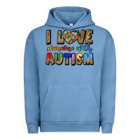 Pigment Pebble Blue i love someone with autism Urban Hoodie - LillyAllenDesigns