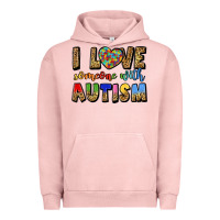 Pigment Salmon i love someone with autism Urban Hoodie - LillyAllenDesigns