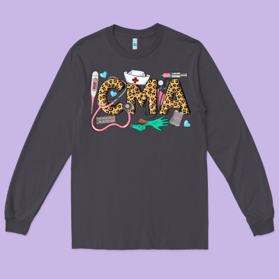 Western Certified Medical Assistant Long Sleeve Tee Designed By Lillyallendesigns